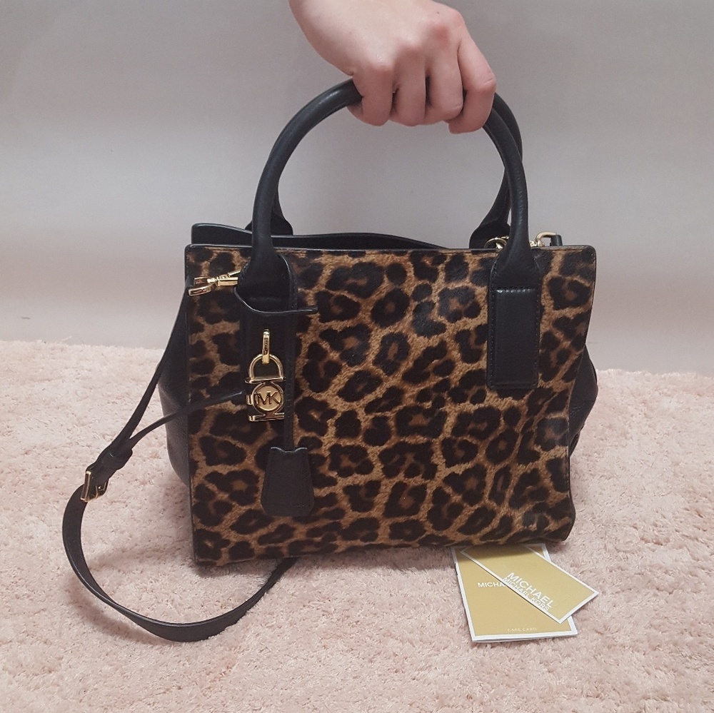 NWT Michael Kors Cheetah Print Leather Purse